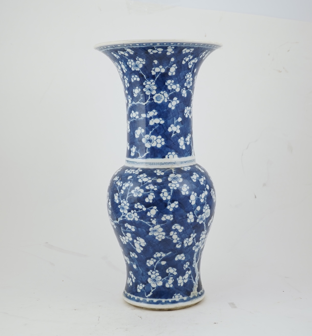 A Chinese blue and white yen-yen vase, Kangxi period